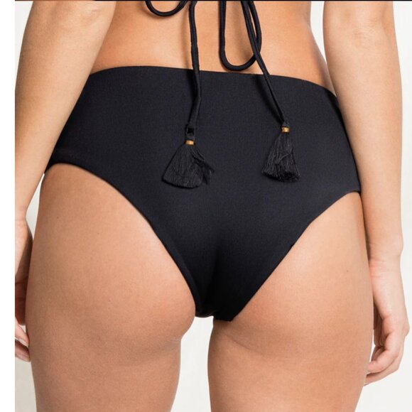 Maaji- NWT Black Sapphire Venus Mid Rise Bikini Bottom– sz.M - Picture 3 of 7